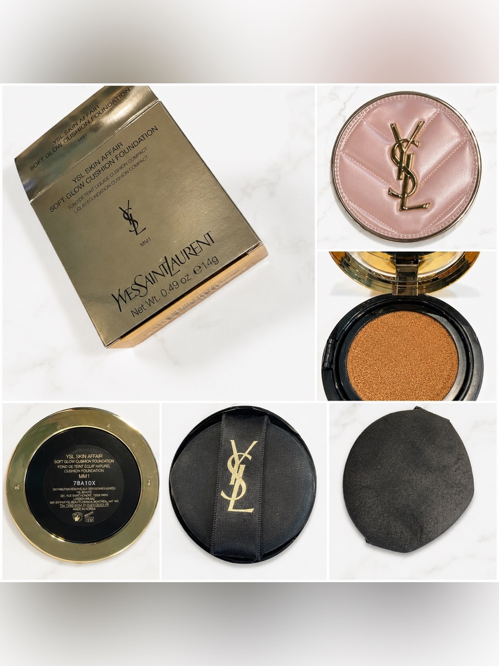 YSL Skin Affair Soft Glow Cushion Foundation MW1
